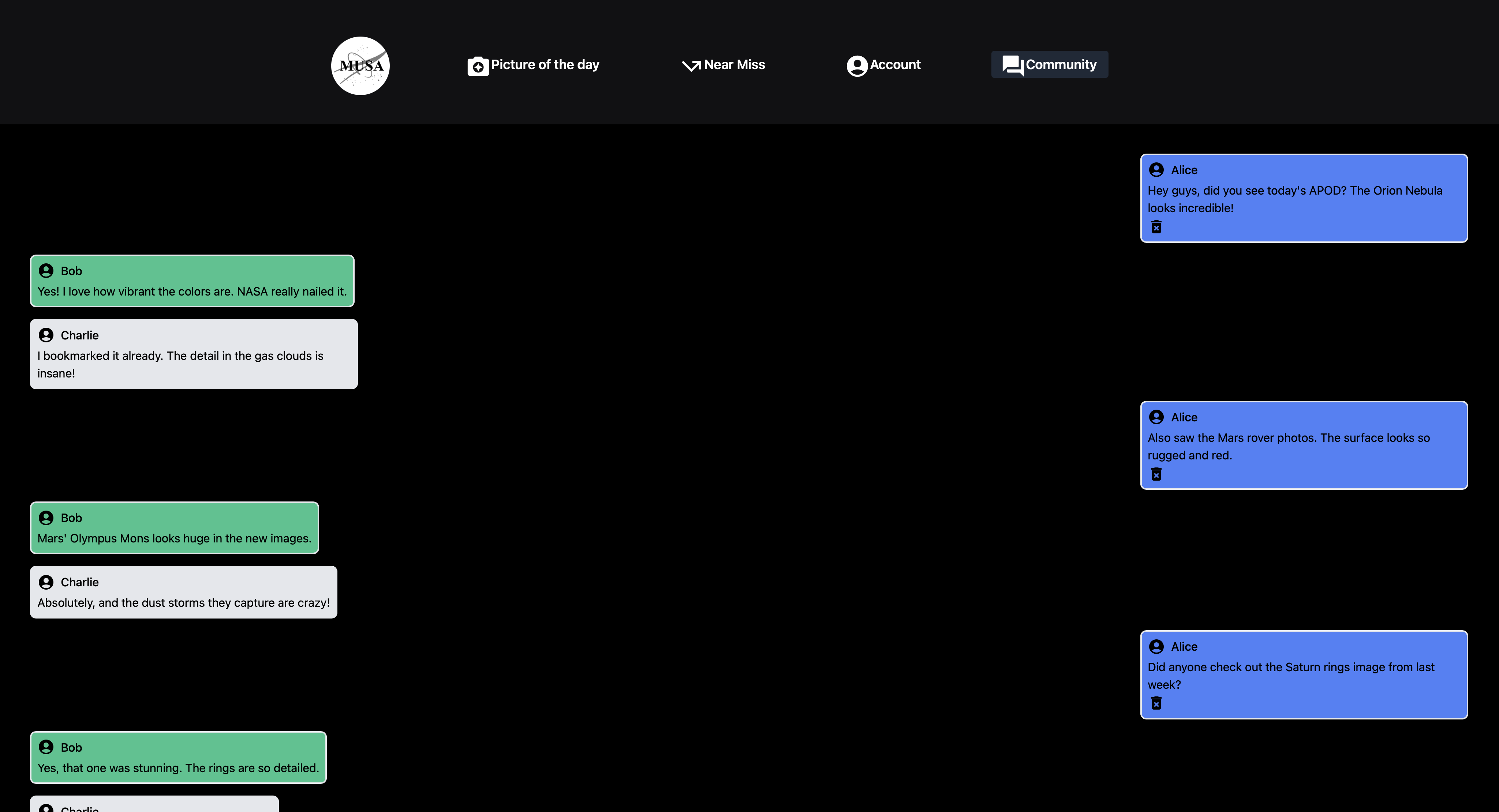 Musa Community Page